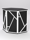 Торговый стол-прилавок шестигранный серии РОК №15, Черный