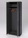 Шкаф офисный для одежды ШО-31 "СТРОНГ" в стиле ЛОФТ, Черный