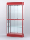 Витрина "АЛПРО" №3-300-3 (задняя стенка - зеркало) , Красный