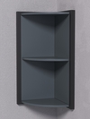 Антресоль угловая А-06 "СТРОНГ" в стиле ЛОФТ, Темно-серый
