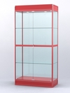 Витрина "АЛПРО" №3-500-2 (задняя стенка - стекло), Красный