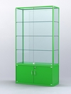 Витрина "АЛПРО" №2-400-2 (задняя стенка - стекло), Зеленый