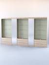 Комплект витрин и шкафов-накопителей с зеркалом №3, Дуб Сонома