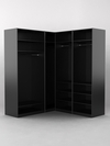 Комплект гардеробных шкафов "Комфорт" №8, Черный