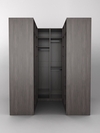 Комплект гардеробных шкафов "Комфорт" №4, Флитвуд серая лава H3453 ST22