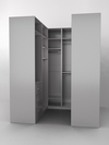 Комплект гардеробных шкафов "Комфорт" №3, Серый