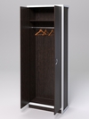 Шкаф офисный для одежды ШО-31 "СТРОНГ" в стиле ЛОФТ, Дуб Венге + металлический каркас Белый