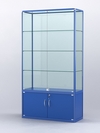 Витрина "АЛПРО" №2-400-2 (задняя стенка - стекло), Синий