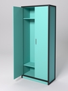 Шкаф для одежды НТ-590Ш "СТРОНГ" в стиле ЛОФТ, Тиффани Аква