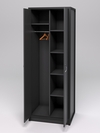 Шкаф офисный для одежды глубокий ШО-34 "СТРОНГ" в стиле ЛОФТ, Черный