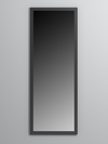 Зеркало настенное Стронг №1 1600х600мм в стиле ЛОФТ, Черный