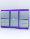 Витрина "АЛПРО" №3-3м-300-2 (задняя стенка - стекло) , Фиолетовый
