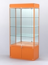 Витрина "АЛПРО" №1-400-3 (задняя стенка - зеркало) , Оранжевый