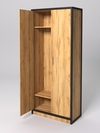 Шкаф для одежды НТ-590Ш "СТРОНГ" в стиле ЛОФТ, Дуб Золотистый