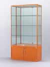 Витрина "АЛПРО" №2-400-3 (задняя стенка - зеркало) , Оранжевый