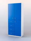 Шкаф для аптек №3, Белый + Делфт голубой