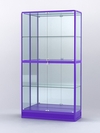 Витрина "АЛПРО" №4-400-3 (задняя стенка - зеркало)  , Фиолетовый
