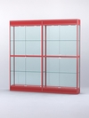 Витрина "АЛПРО" №3-2м-300-2 (задняя стенка - стекло) , Красный
