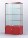 Витрина "АЛПРО" №2-500-2 (задняя стенка - стекло), Красный
