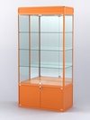 Витрина "АЛПРО" №1-500-3 (задняя стенка - зеркало) , Оранжевый