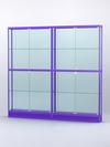 Витрина "АЛПРО" №4-2м-200-2 (задняя стенка - стекло) , Фиолетовый