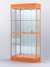 Витрина "АЛПРО" №3-400-3 (задняя стенка - зеркало) , Оранжевый
