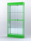 Витрина "АЛПРО" №3-200-3 (задняя стенка - зеркало) , Зеленый