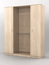 Шкаф гардеробный №1 с дверьми, Акация Лэйклэнд светлая Н1277 ST9