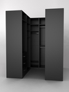 Комплект гардеробных шкафов "Комфорт" №3, Черный