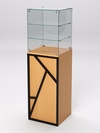 Торговый прилавок малый со стеклянным колпаком серии РОК №10, Бук Бавария