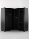 Комплект гардеробных шкафов "Комфорт" №6, Черный