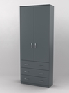 Шкаф для одежды №3, Темно-серый U2601