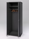 Шкаф офисный для одежды глубокий ШО-32 "СТРОНГ" в стиле ЛОФТ, Черный