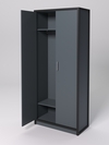 Шкаф для одежды НТ-590Ш "СТРОНГ" в стиле ЛОФТ, Темно-серый