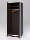 Шкаф офисный для одежды глубокий ШО-32 "СТРОНГ" в стиле ЛОФТ, Дуб Венге + металлический каркас Белый