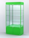 Витрина "АЛПРО" №1-500-3 (задняя стенка - зеркало) , Зеленый