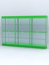Витрина "АЛПРО" №3-3м-500-2 (задняя стенка - стекло) , Зеленый