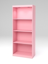 Стеллаж "АФРОДИТА" №2-1 (задняя стенка - ДВП), Фламинго розовый