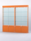Витрина "АЛПРО" №1-2м-200-2 (задняя стенка - стекло), Оранжевый