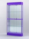 Витрина "АЛПРО" №3-200-3 (задняя стенка - зеркало) , Фиолетовый