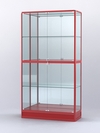 Витрина "АЛПРО" №4-400-3 (задняя стенка - зеркало)  , Красный