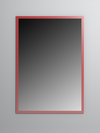 Зеркало настенное Стронг №3 1600х1200мм в стиле ЛОФТ, Красный