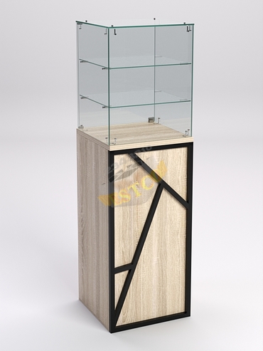 Торговый прилавок малый со стеклянным колпаком серии РОК №10