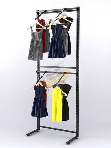 Пристенная система с пристенными поручнями для одежды "LOFT" №2 (900-2400мм)