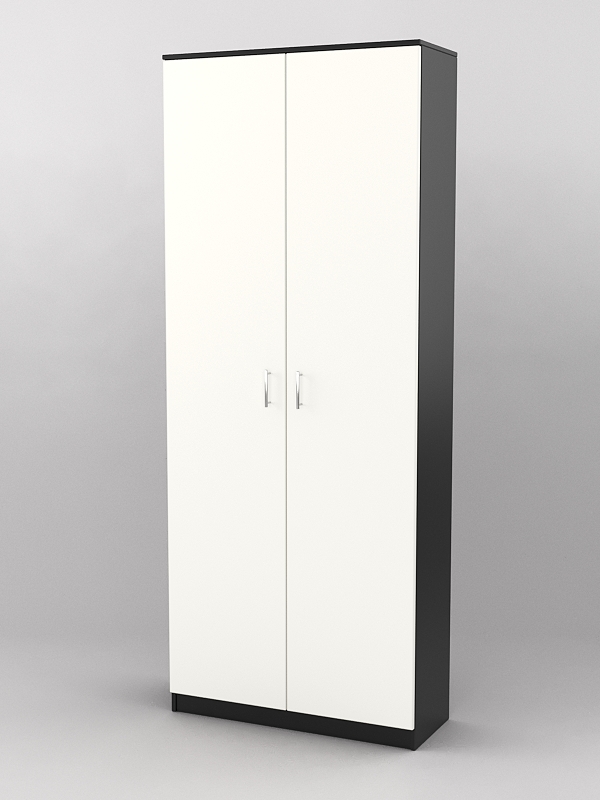 Шкаф для одежды №2 Черный и Белый