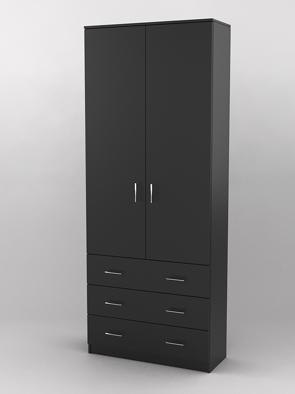 Шкаф для одежды №3 Черный