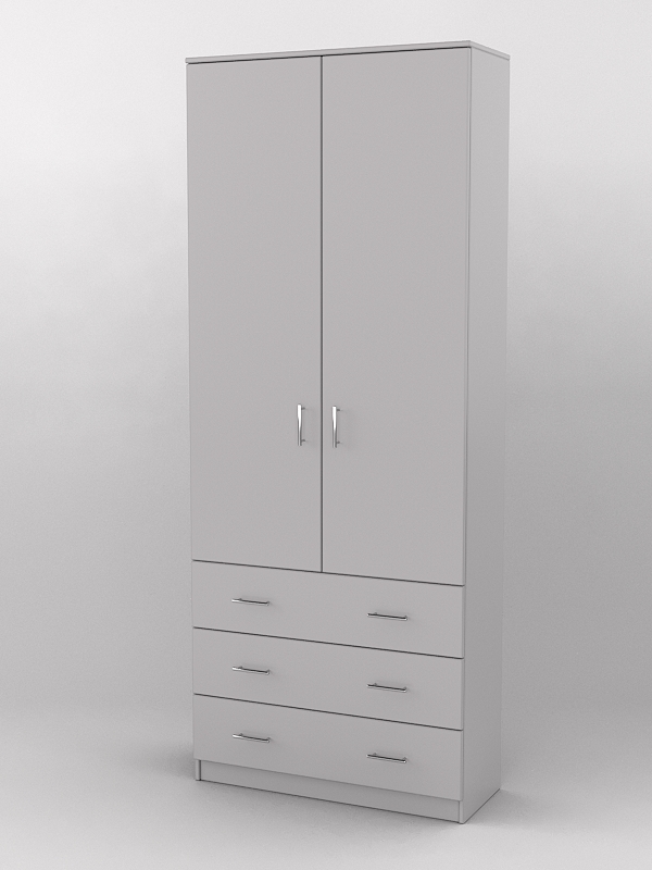 Шкаф для одежды №3 Серый