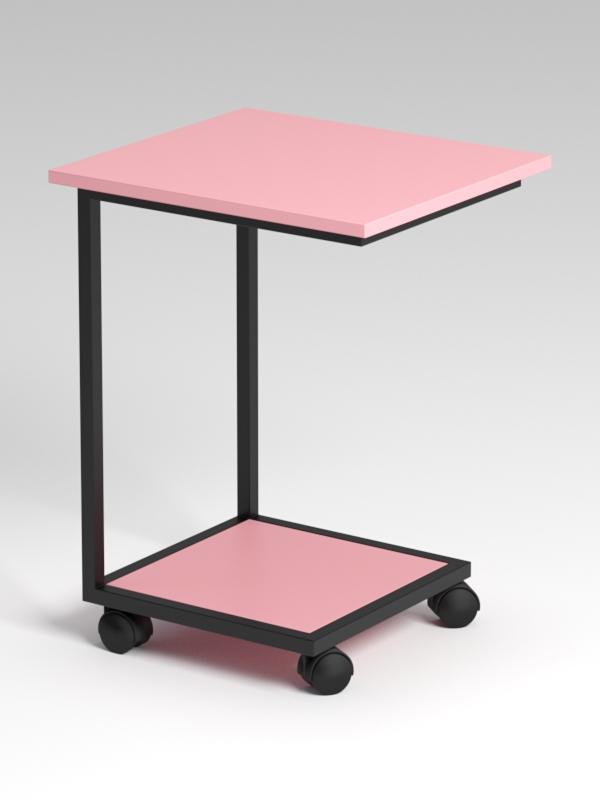 Журнальный столик №8 Лофт Фламинго розовый