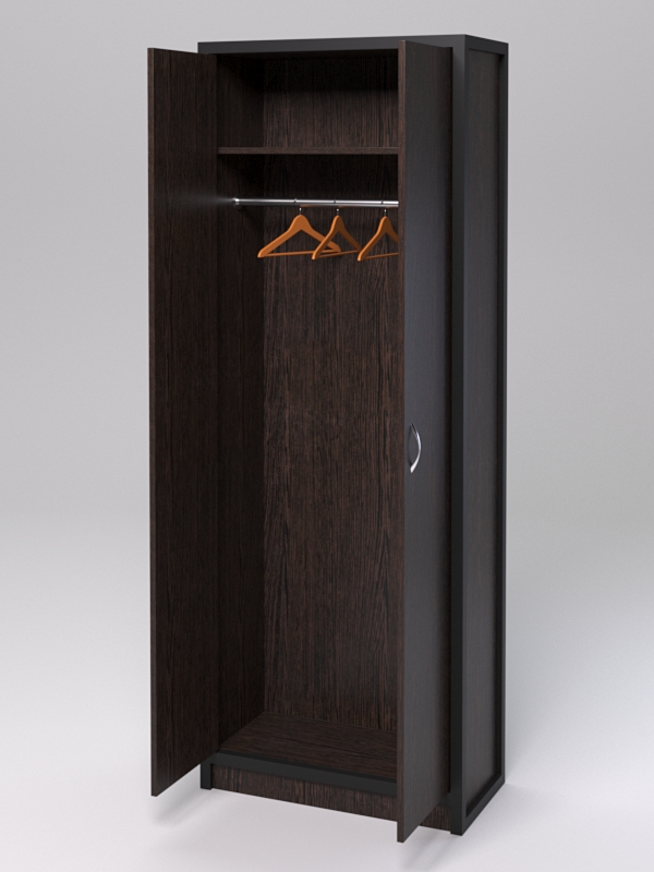 Шкаф офисный для одежды ШО-31 "СТРОНГ" в стиле ЛОФТ Дуб Венге