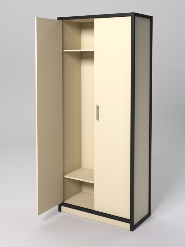 Шкаф для одежды НТ-590Ш "СТРОНГ" в стиле ЛОФТ Крем Вайс